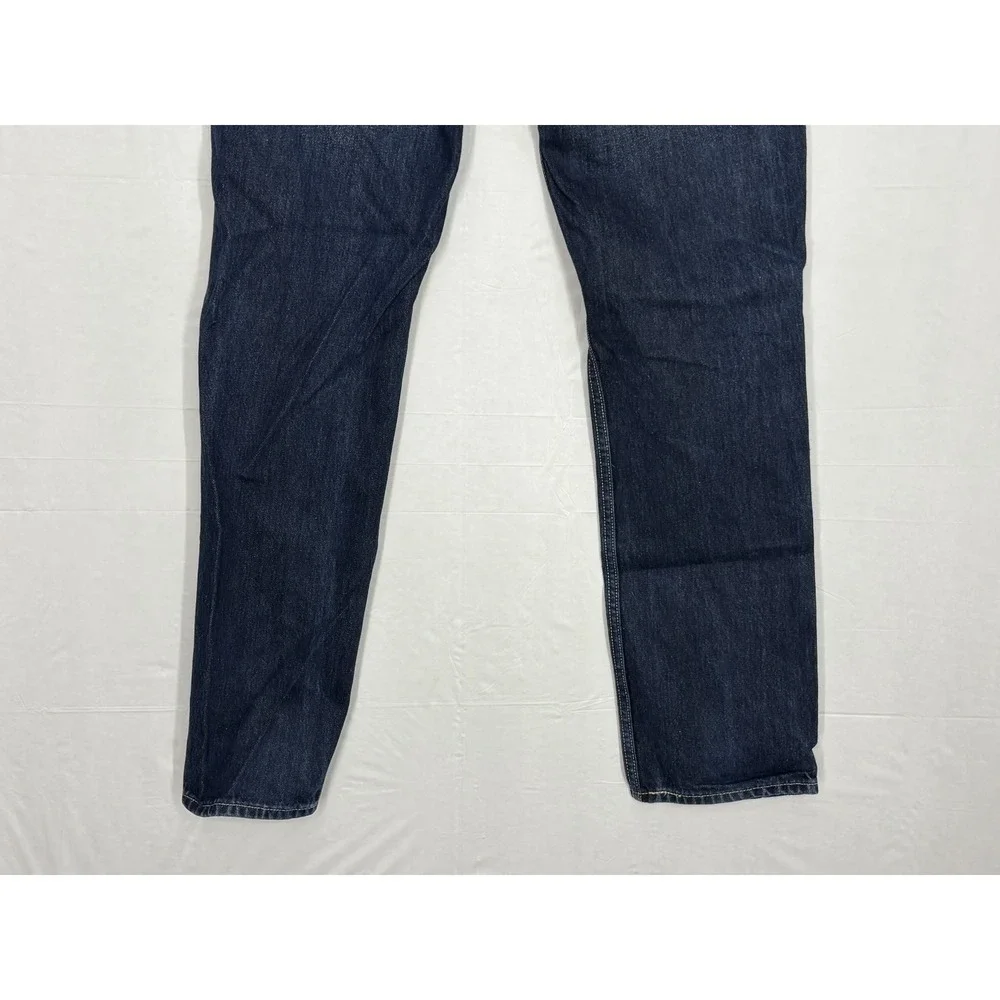 Levi's 511 Straight Leg Jeans Mens Blue Denim Dark‎ Wash 5-Pocket Whisker 32x34